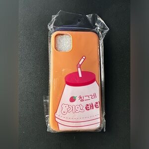 New iPhone 11 Silicone Phone Case Strawberry Milk